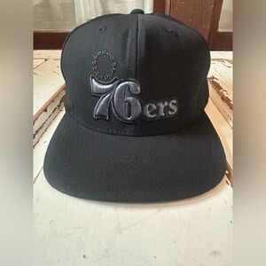 Mitchell and Ness NBA Philadelphia 76ers HWC High Crown Fitted Hat, Size 7 3/4